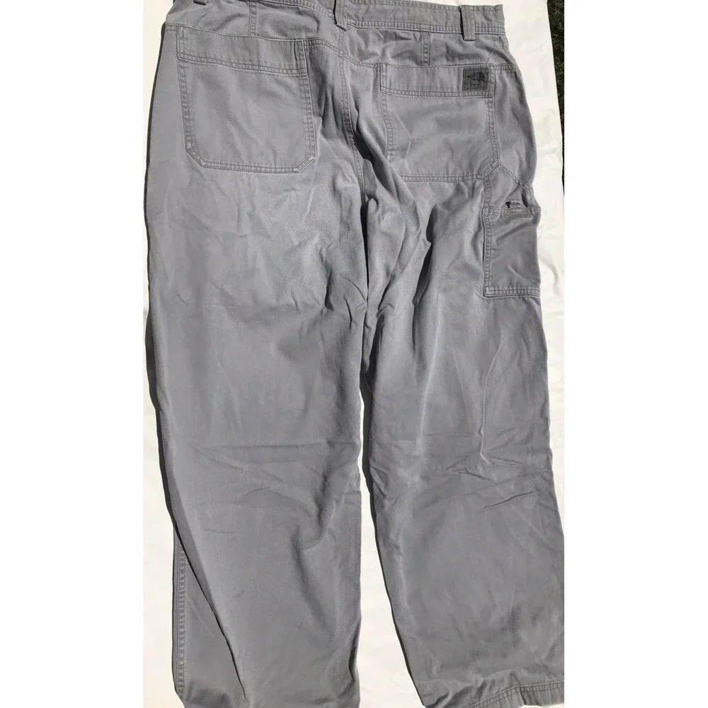 The North Face A5 Series Pants Mens 38 Gray Belted Articulated Knees Canvas